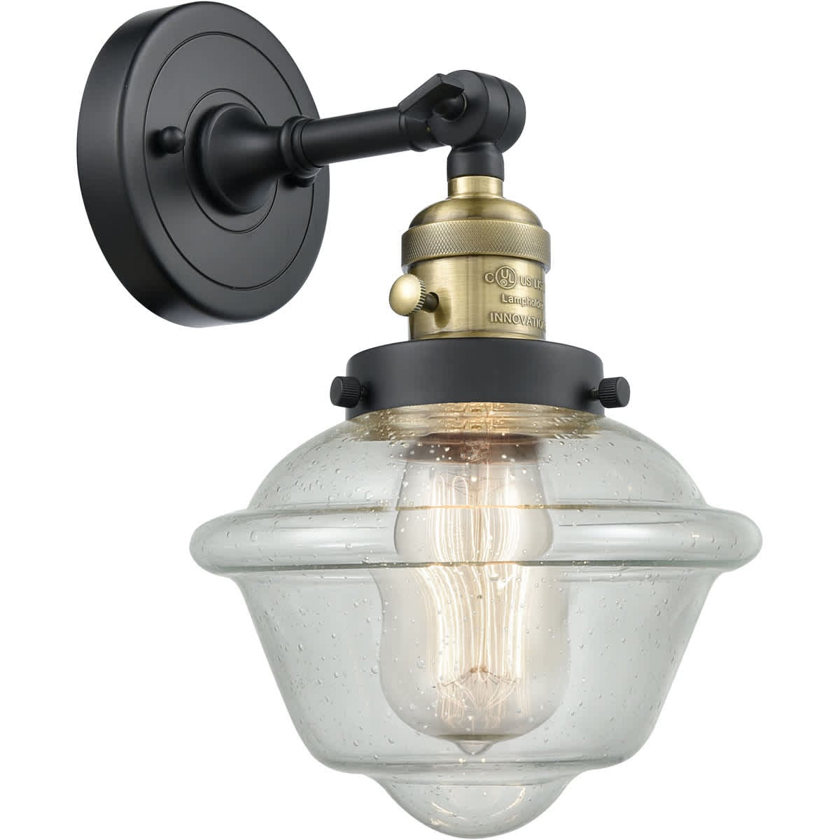 Innovations Lighting  203SW-BAB-G534-LED Franklin Restoration Small Oxford Wall Sconce