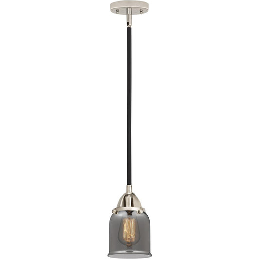 Innovations Lighting  288-1S-BPN-G53-LED Nouveau 2 Bell Mini Pendant Black Polished Nickel