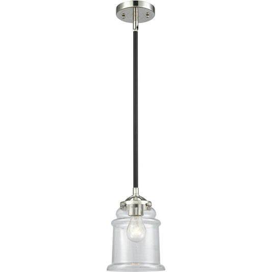 Innovations Lighting  284-1S-BPN-G182 Nouveau Canton Mini Pendant Black Polished Nickel