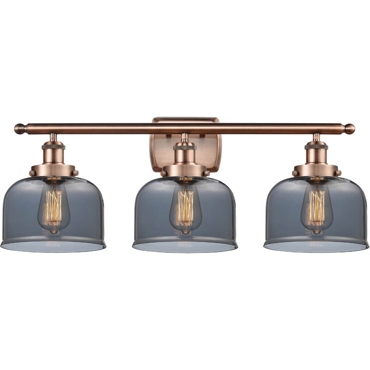 Innovations Lighting  916-3W-AC-G73 Ballston Large Bell Bathroom Vanity Light Antique Copper