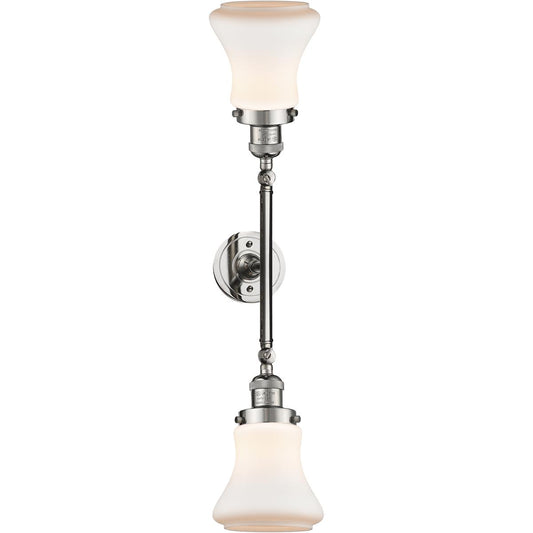 Innovations Lighting  208-PN-G191 Franklin Restoration Bellmont Bathroom Vanity Light Polished Nickel