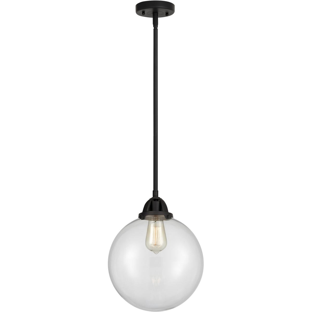 Innovations Lighting  288-1S-BK-G202-10 Nouveau 2 Beacon Mini Pendant Matte Black