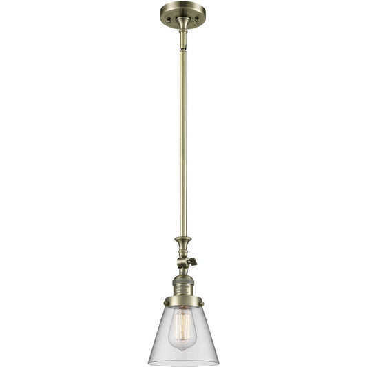 Innovations Lighting  206-AB-G62-LED Franklin Restoration Cone Mini Pendant Antique Brass