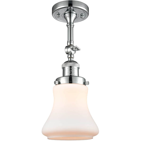 Innovations Lighting  201F-PC-G191-LED Franklin Restoration Bellmont Semi-Flush Mount Polished Chrome