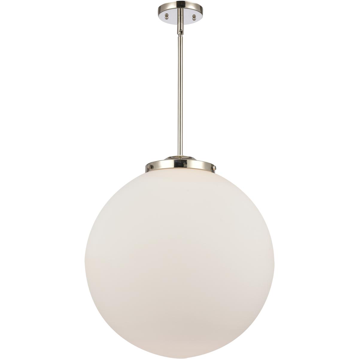 Innovations Lighting  221-1S-PN-G201-18 Franklin Restoration Beacon Pendant Polished Nickel