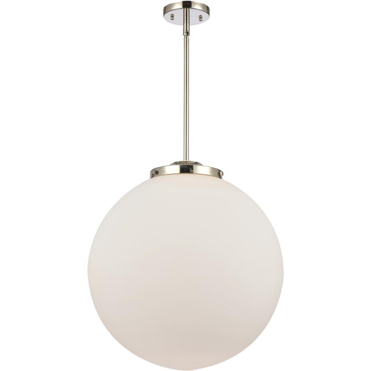 Innovations Lighting  221-1S-PN-G201-18 Franklin Restoration Beacon Pendant Polished Nickel