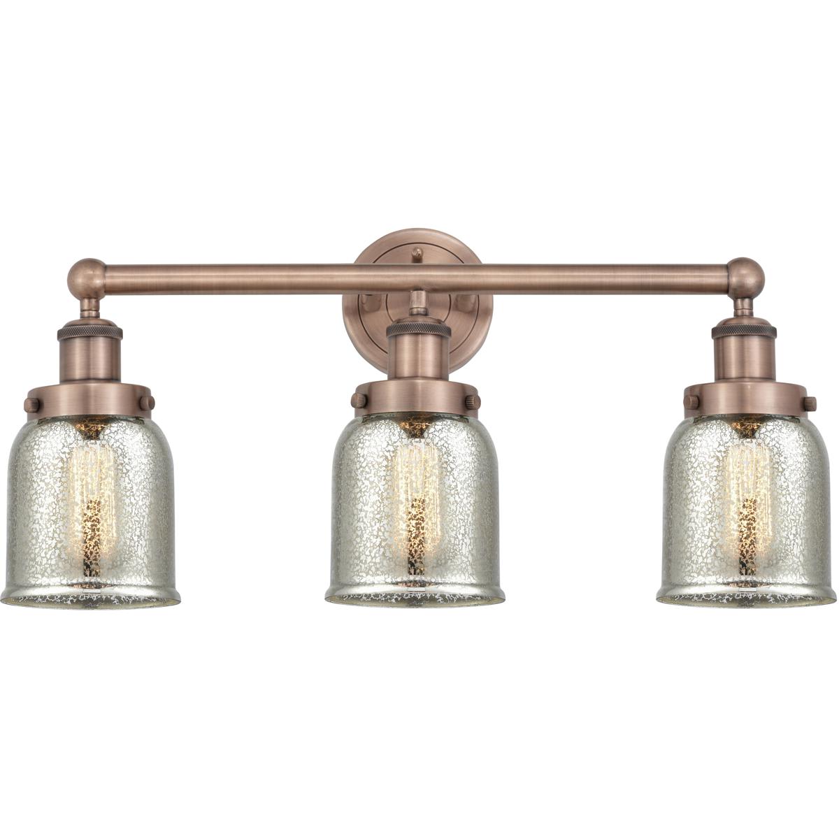 Innovations Lighting  616-3W-AC-G58 Bell Bathroom Vanity Light Antique Copper
