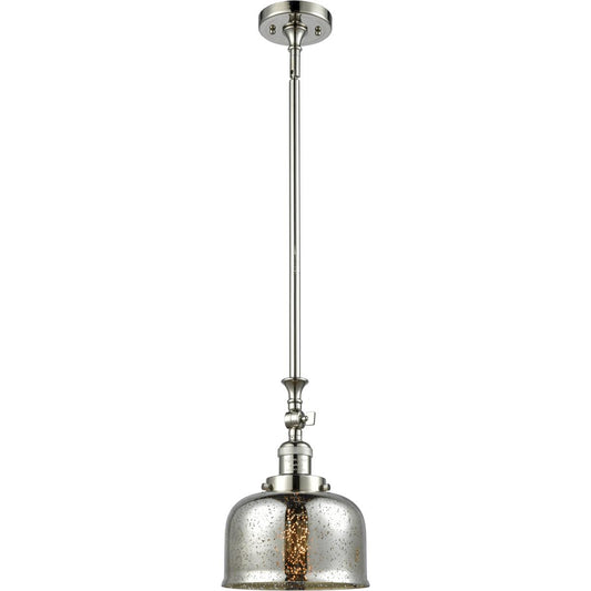 Innovations Lighting  206-PN-G78 Franklin Restoration Bell Mini Pendant Polished Nickel