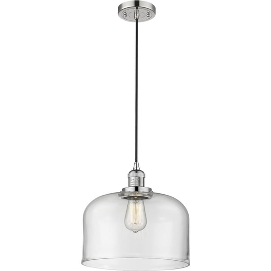 Innovations Lighting  201C-PN-G72-L Franklin Restoration Bell Mini Pendant Polished Nickel