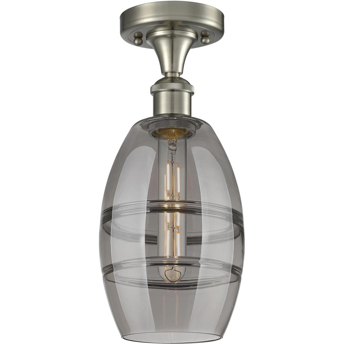 Innovations Lighting  516-1C-SN-G557-6SM Ballston Vaz Semi-Flush Mount Brushed Satin Nickel