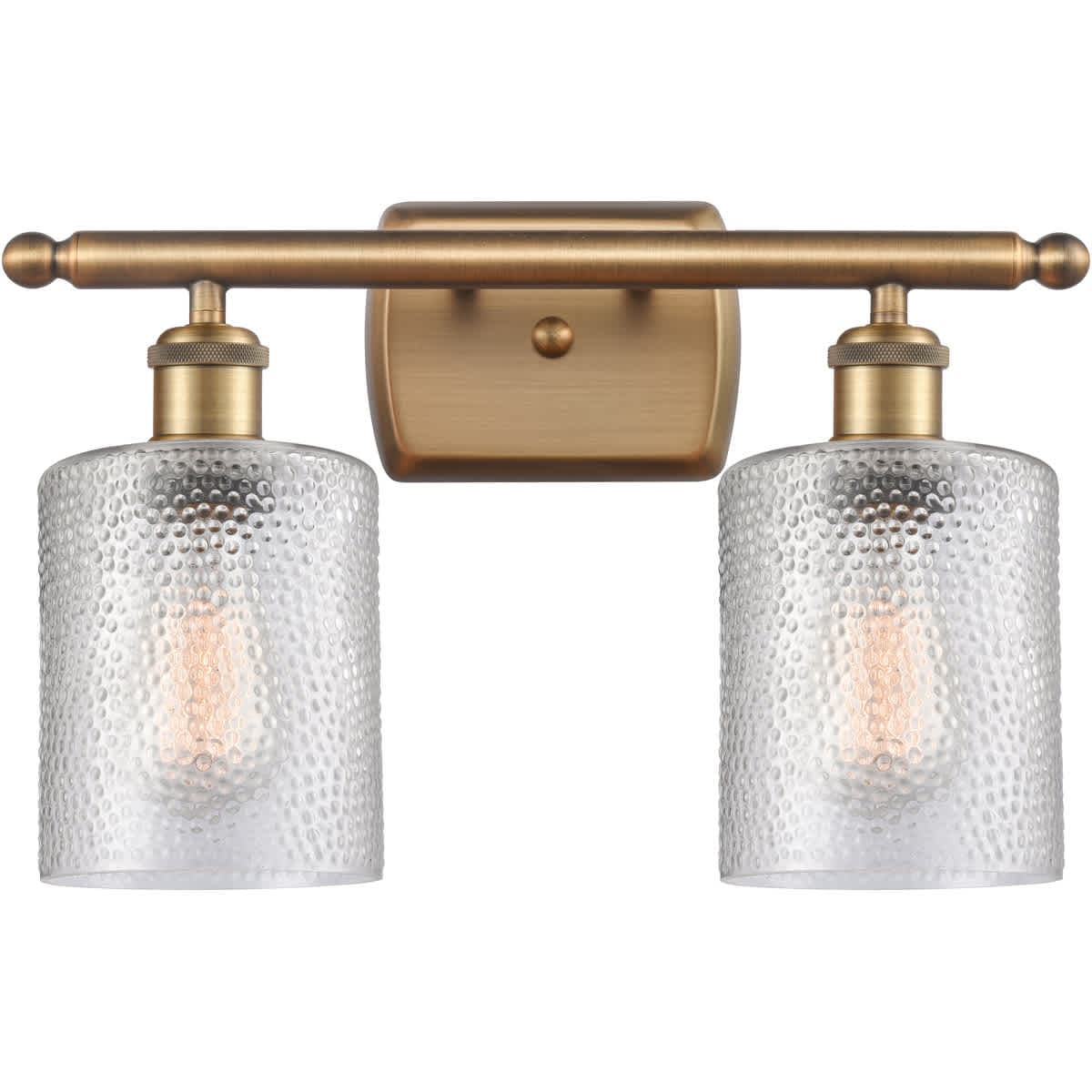 Innovations Lighting  516-2W-BB-G112 Ballston Cobbleskill Bathroom Vanity Light Brushed Brass