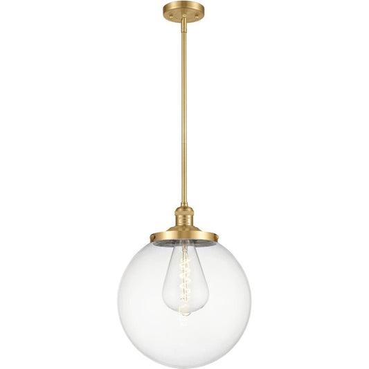 Innovations Lighting  201S-SG-G202-14-LED Franklin Restoration Beacon Pendant Satin Gold