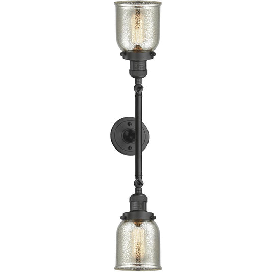 Innovations Lighting  208-OB-G58 Franklin Restoration Small Bell Bathroom Vanity Light