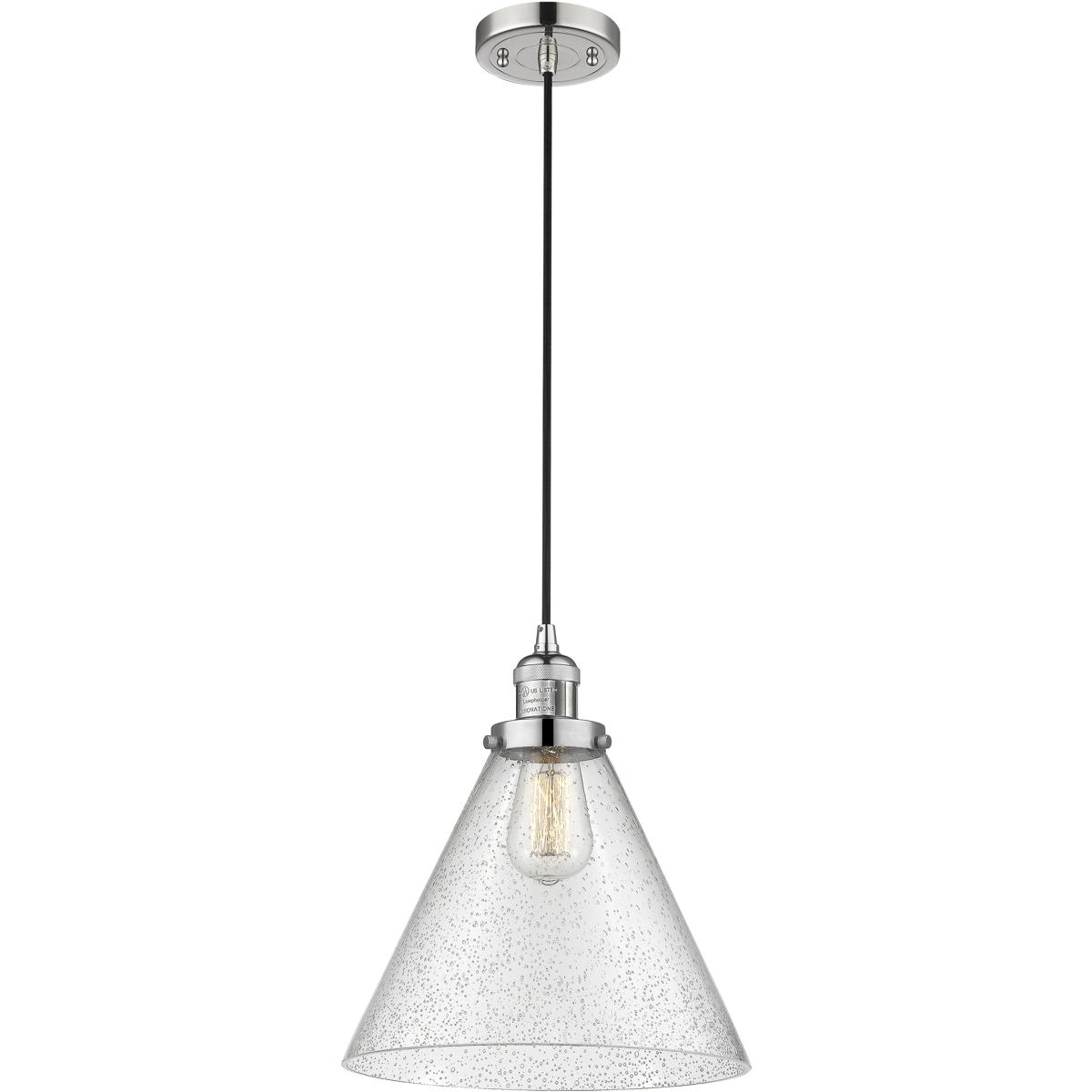 Innovations Lighting  201C-PN-G44-L-LED Franklin Restoration Cone Mini Pendant Polished Nickel