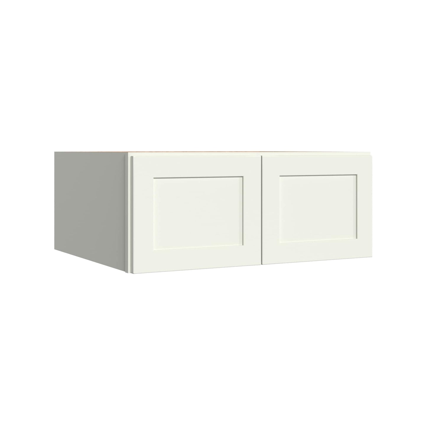 KraftMaid Momentum Deveron 30-in W x 12-in H x 24-in D Dove White Wall Fully Assembled Plywood Cabinet Recessed Panel Shaker