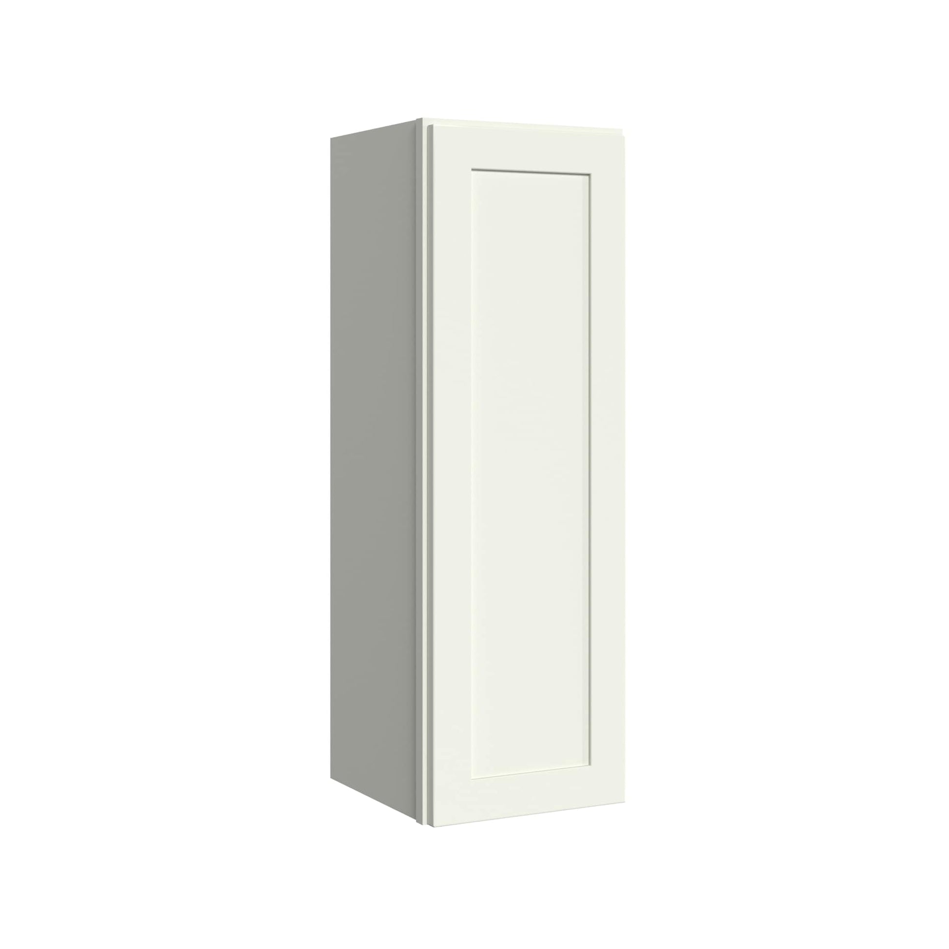 KraftMaid Momentum Deveron 12-in W x 36-in H x 12-in D Dove White Wall Fully Assembled Plywood Cabinet Recessed Panel Shaker
