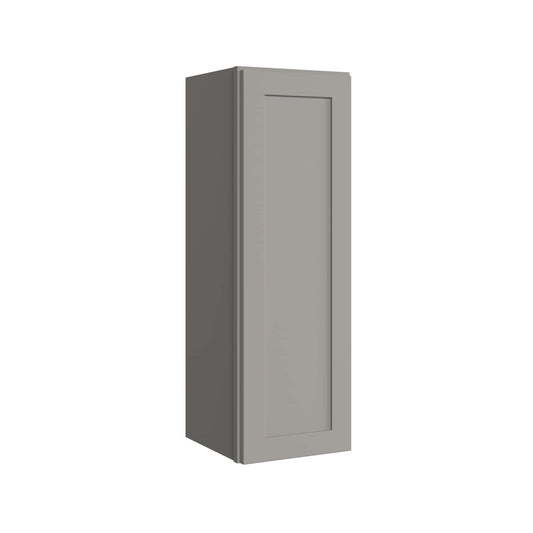 KraftMaid Momentum Deveron 12-in W x 36-in H x 12-in D Pebble Grey Wall Fully Assembled Plywood Cabinet Recessed Panel Shaker