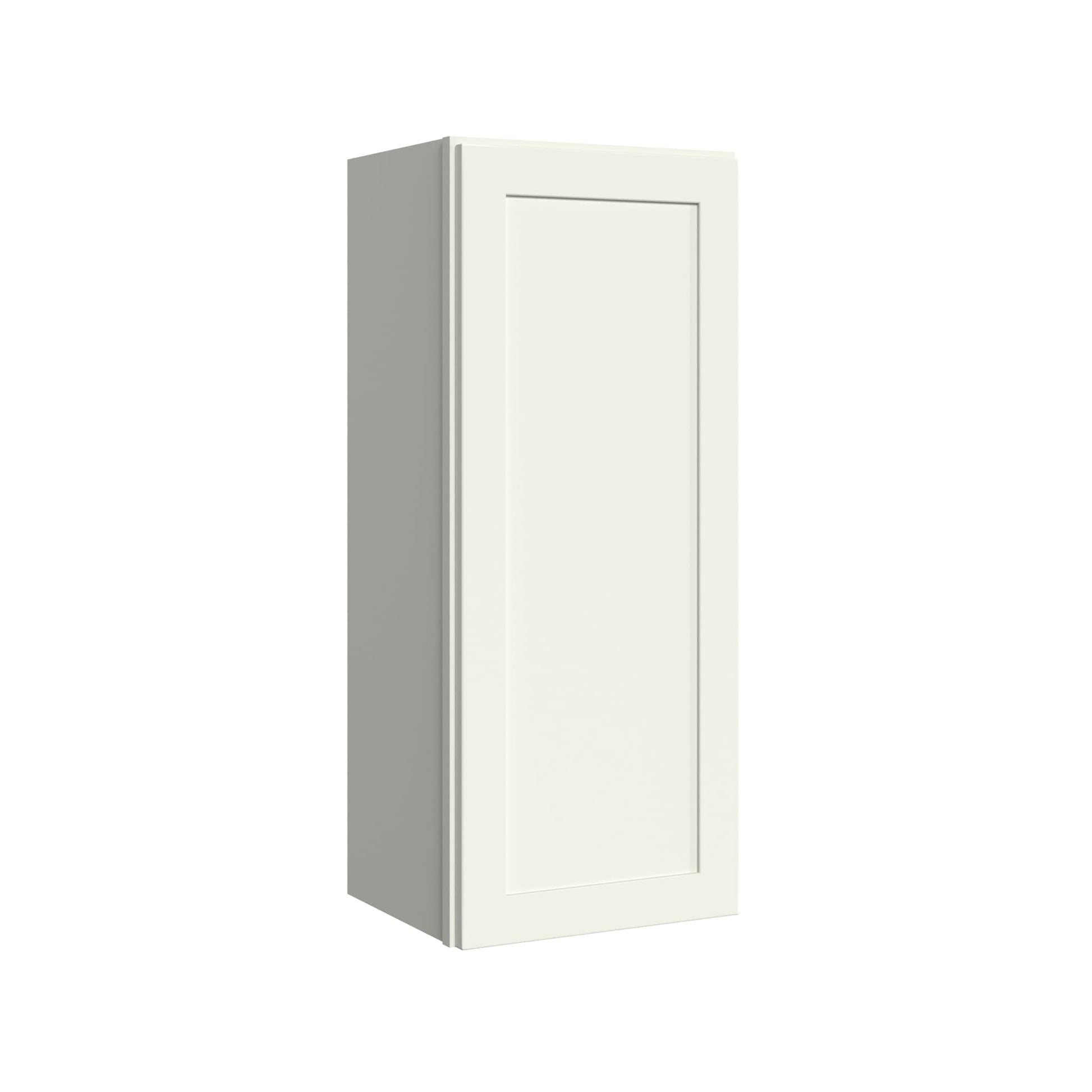 KraftMaid Momentum Deveron 15-in W x 36-in H x 12-in D Dove White Wall Fully Assembled Plywood Cabinet Recessed Panel Shaker