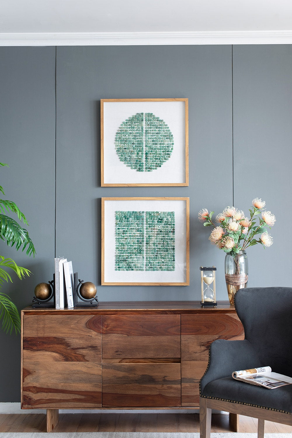 LOVMOR Elos Stone Shadow Boxes Wall Art  Set of 2