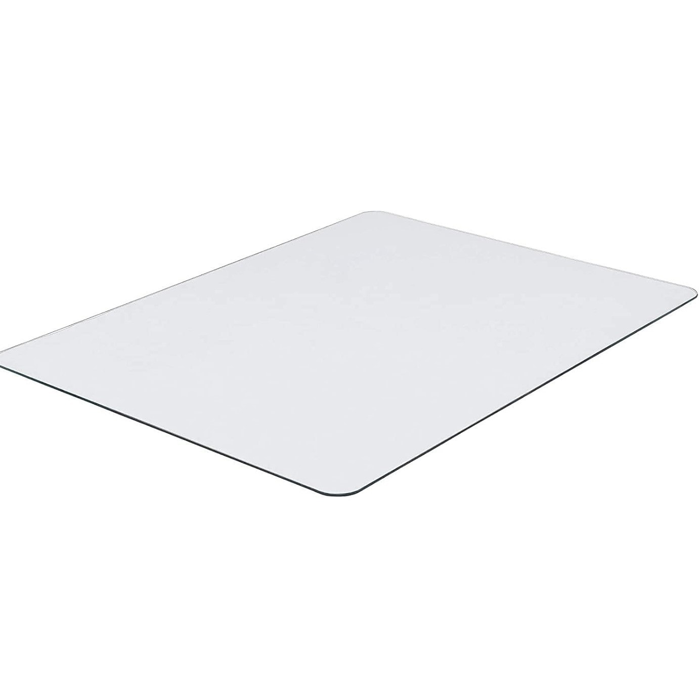 Slickblue 50-Inch Heavy Duty Tempered Glass Chair Mat Clear â€“ Scratch-Resistant Supports 1000 lbs - Perfect for Office Home or Study