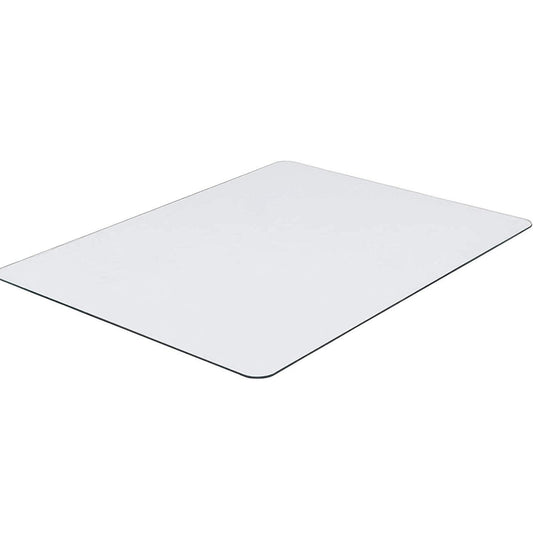 Slickblue 50-Inch Heavy Duty Tempered Glass Chair Mat Clear â€“ Scratch-Resistant Supports 1000 lbs - Perfect for Office Home or Study
