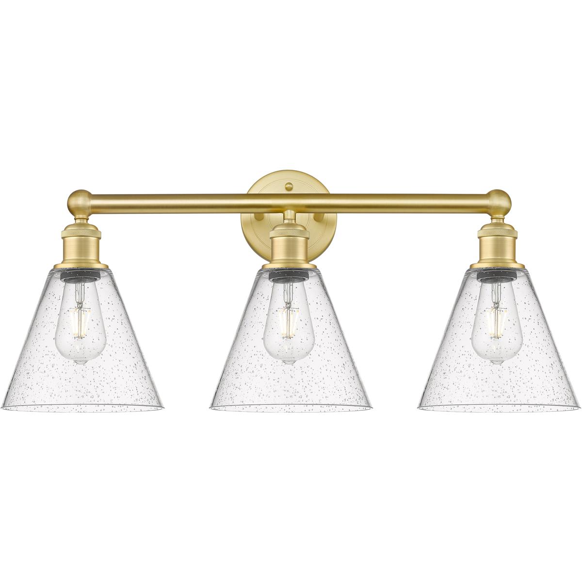 Innovations Lighting  616-3W-SG-GBC-84 Berkshire Bathroom Vanity Light Satin Gold