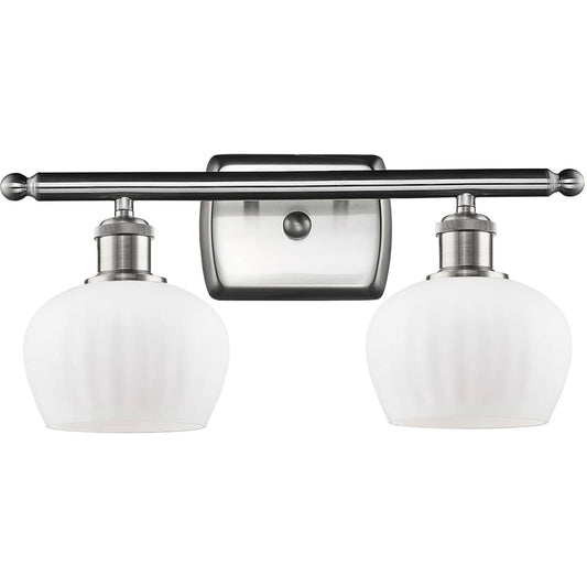 Innovations Lighting  516-2W-SN-G91 Ballston Fenton Bathroom Vanity Light Brushed Satin Nickel
