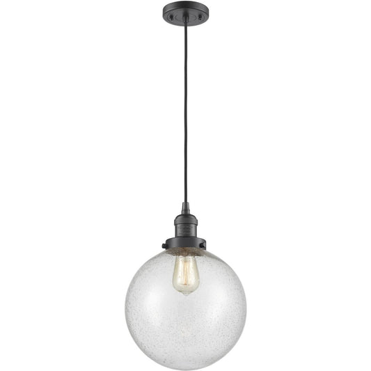 Innovations Lighting  201C-OB-G204-10-LED Franklin Restoration Beacon Mini Pendant Oil Rubbed Bronze