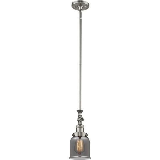 Innovations Lighting  206-SN-G53-LED Franklin Restoration Bell Mini Pendant Brushed Satin Nickel
