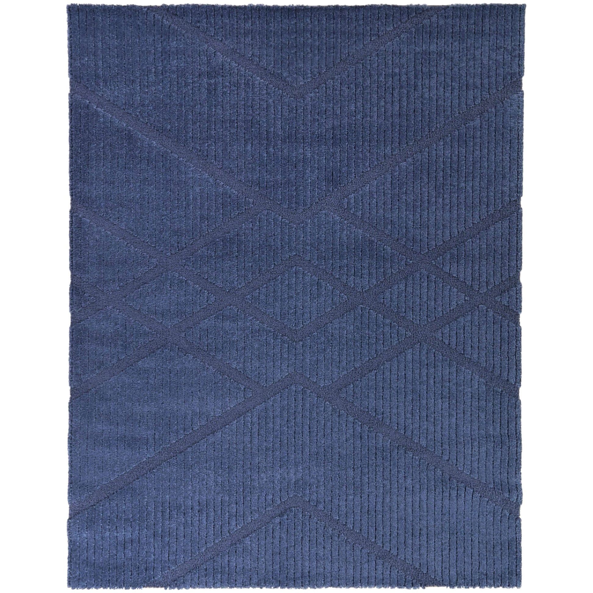 Balta Beckett 8 x 10 (ft) Tufted Polyester/Polypropylene Blue Rectangular Indoor Geometric Mid-Century Modern Spot Clean Only Pet Friendly Area rug
