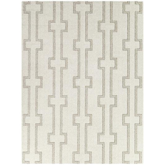 Balta Iverson 8 x 10 (ft) Tufted Polyester Cream Rectangular Indoor Stripe Mid-Century Modern Spot Clean Only Pet Friendly Area rug