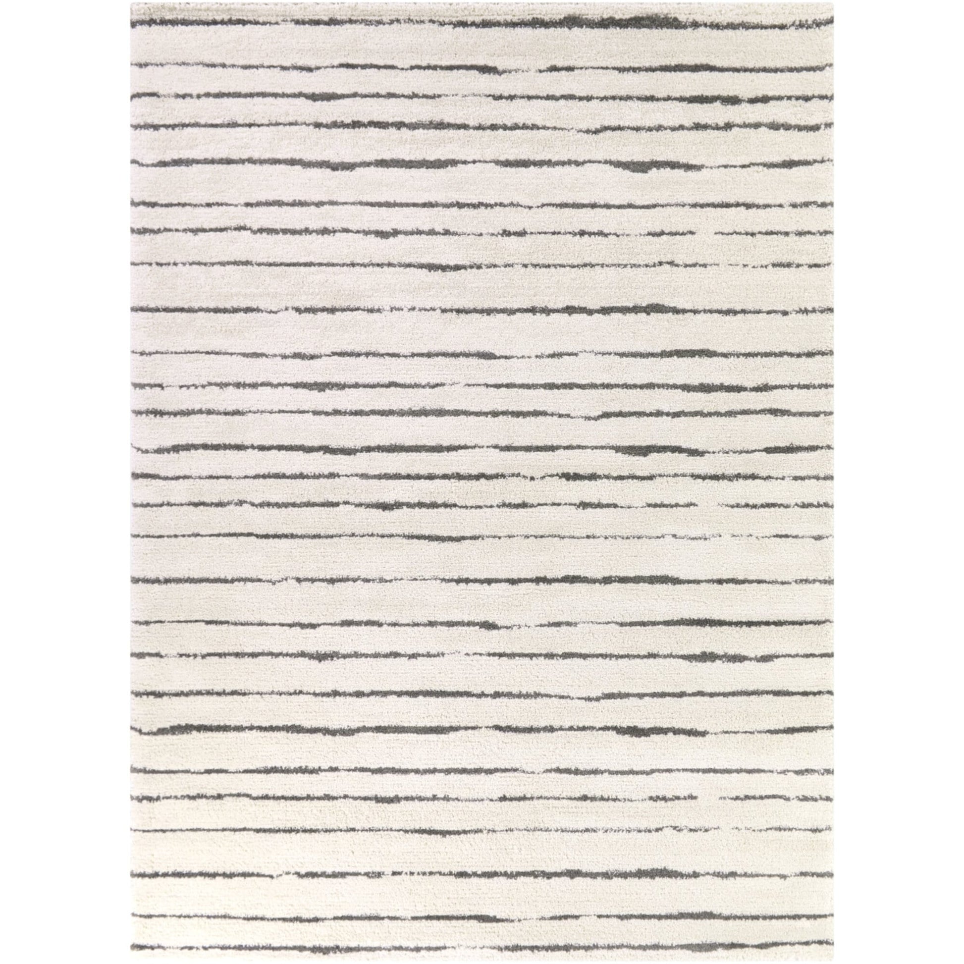 Balta Bishop 8 x 10 (ft) Tufted Polypropylene Cream/Grey Rectangular Indoor Stripe Mid-Century Modern Spot Clean Only Pet Friendly Area rug