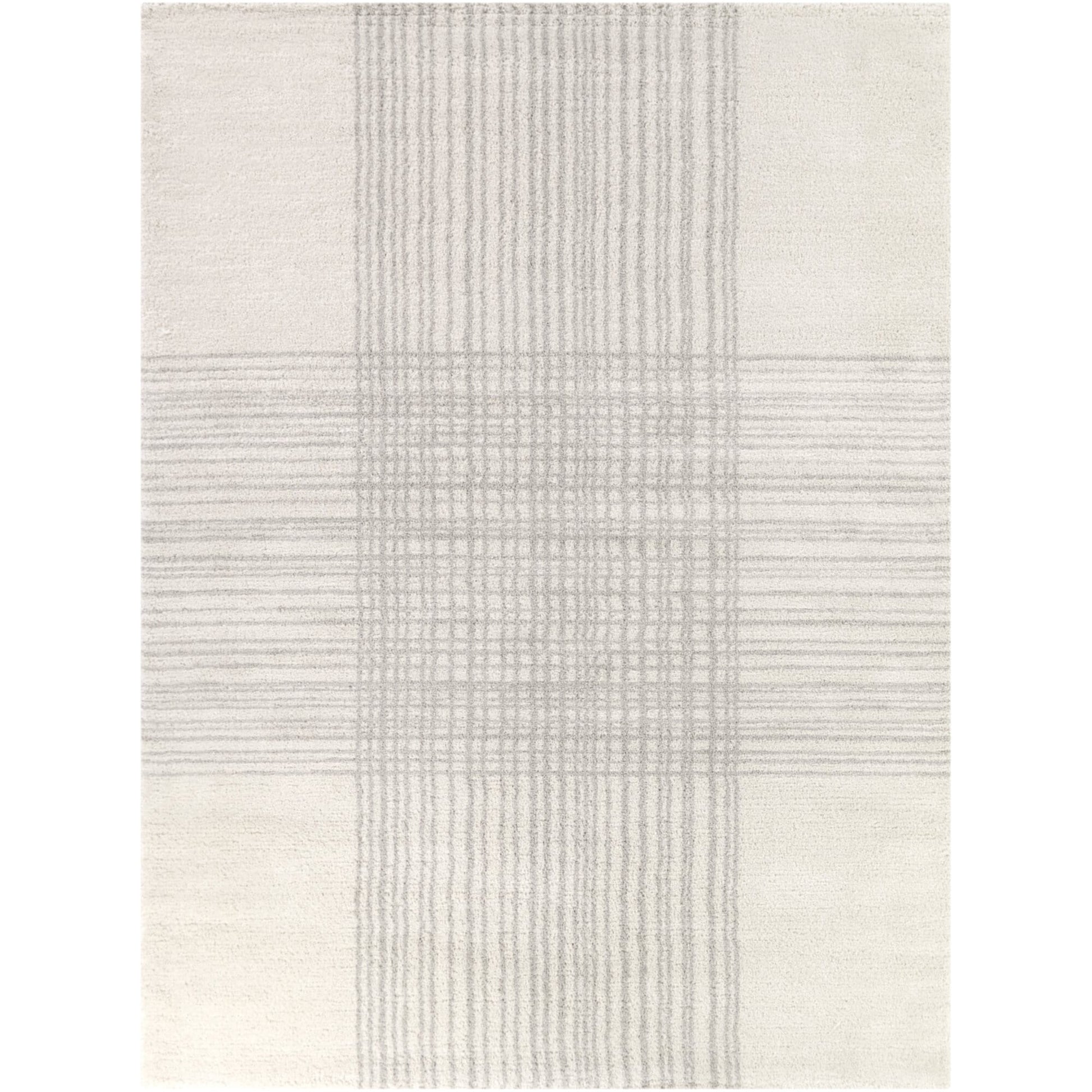 Balta Aylesbury 8 x 10 (ft) Tufted Polypropylene Grey/Cream Rectangular Indoor Geometric Mid-Century Modern Spot Clean Only Pet Friendly Area rug