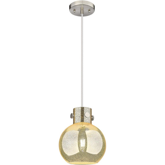 Innovations Lighting  410-1PS-SN-G410-8ME Downtown Urban Newton Sphere Mini Pendant Satin Nickel