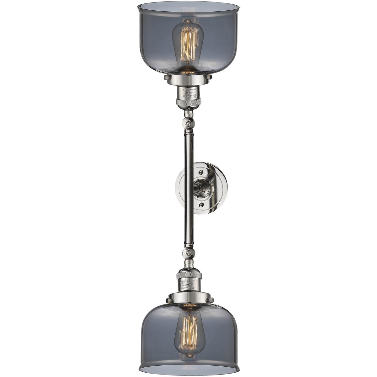 Innovations Lighting  208-PN-G73 Franklin Restoration Large Bell Bathroom Vanity Light