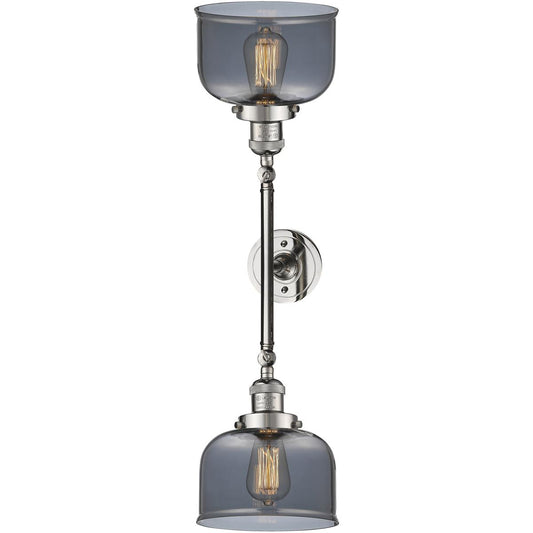 Innovations Lighting  208-PN-G73 Franklin Restoration Large Bell Bathroom Vanity Light