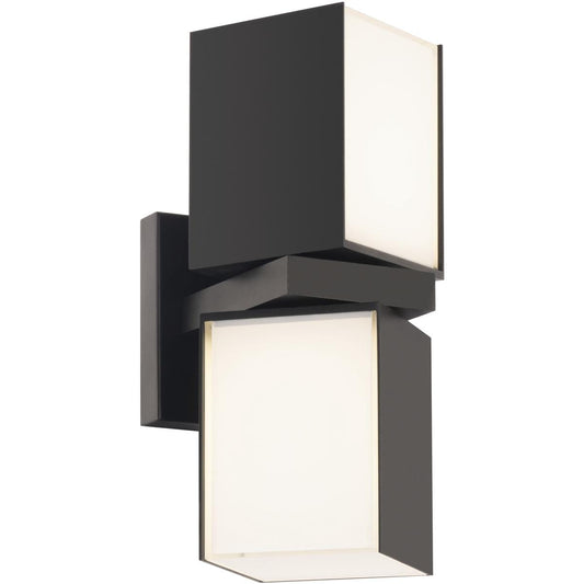 WAC Lighting  WS-W15312-30-BK Vaiation LED 125 inch Black Outdoor Wall Light in 3000K dweLED