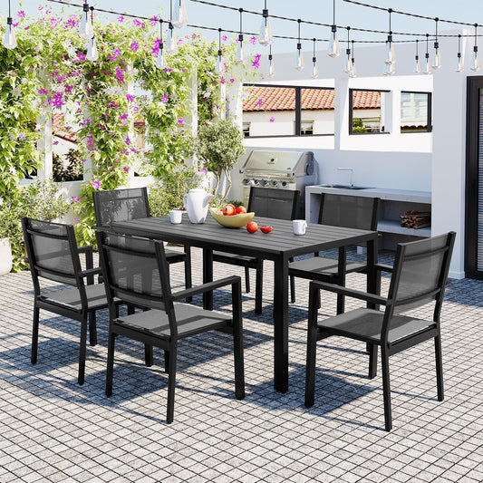 LOVMOR High Quality Steel Outdoor Table Chair Set Patio Balcony Backyard
