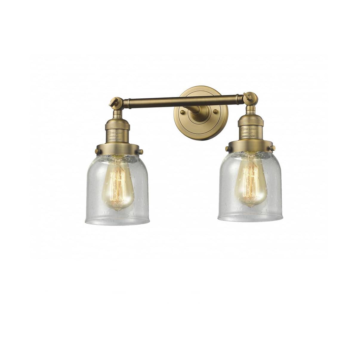 Innovations Lighting  208-BB-G54-LED Franklin Restoration Small Bell Bathroom Vanity Light