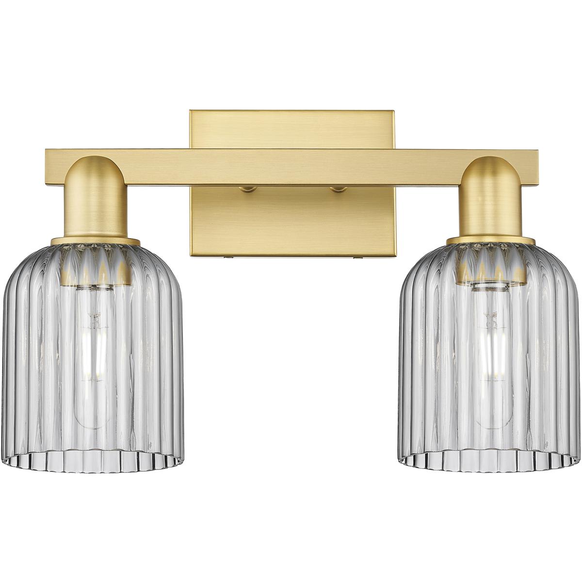 Innovations Lighting  716-2W-SG-G559-5SM Bridal Veil Bathroom Vanity Light Satin Gold