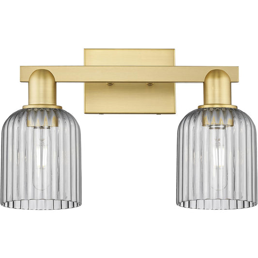 Innovations Lighting  716-2W-SG-G559-5SM Bridal Veil Bathroom Vanity Light Satin Gold
