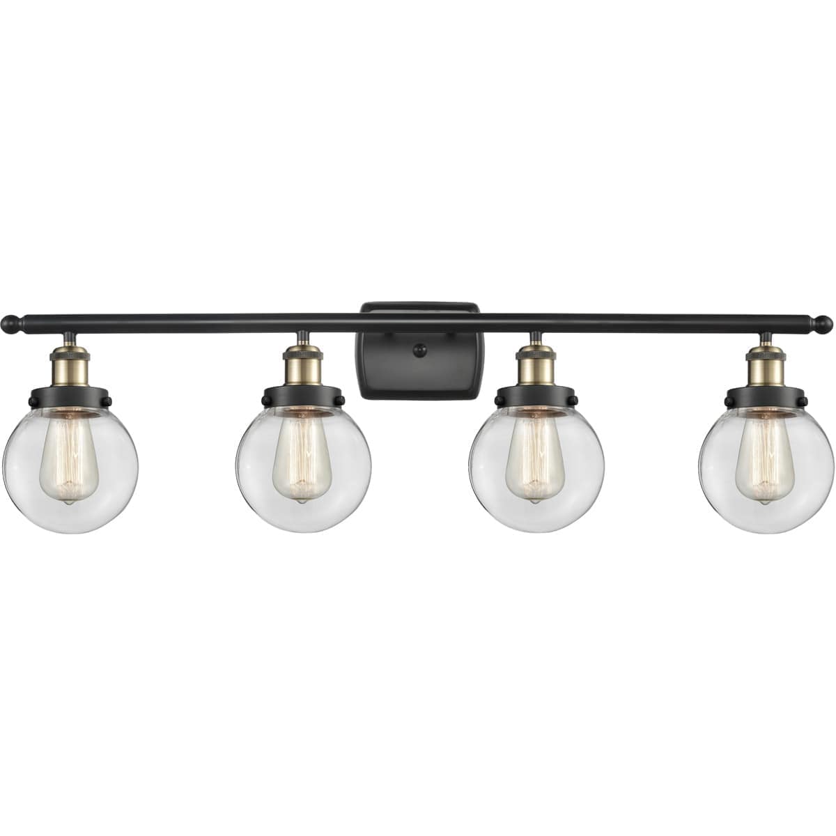 Innovations Lighting  916-4W-BAB-G202-6 Ballston Beacon Bathroom Vanity Light Black Antique Brass