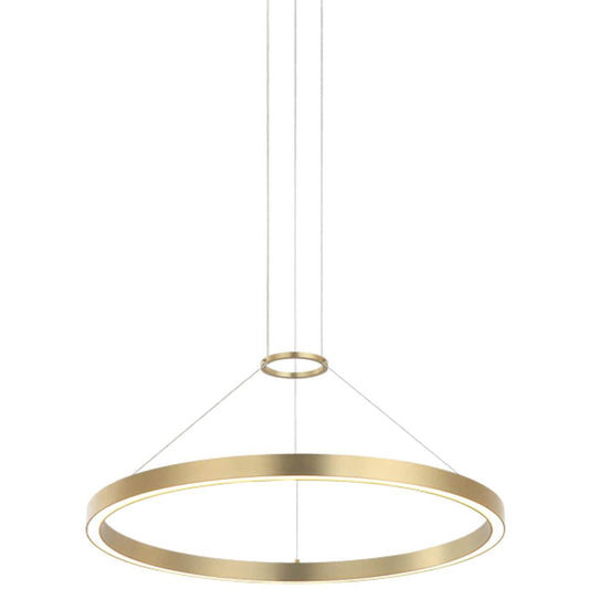 Matteo  Lighting C30824BG O'hara LED 2363 inch Brushed Gold Chandelier Ceiling Light