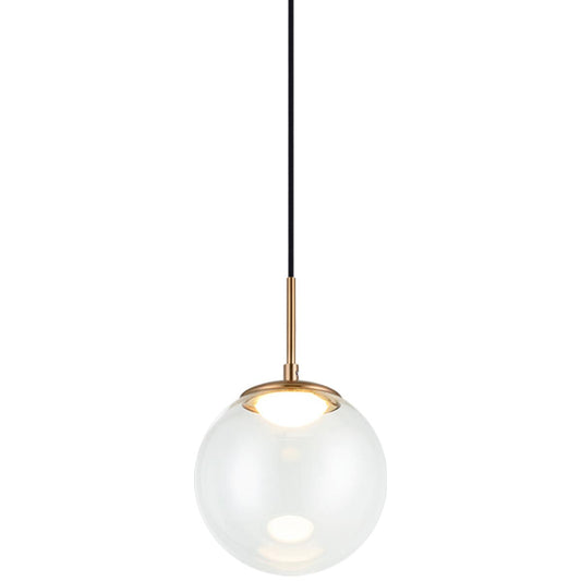 Matteo  Lighting C61311AGCL Boble Pendant Aged Gold Brass