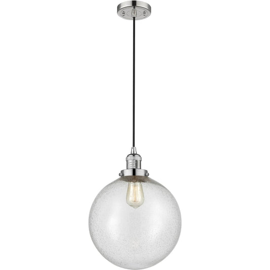 Innovations Lighting  201C-PN-G204-12 Franklin Restoration Beacon Mini Pendant Polished Nickel