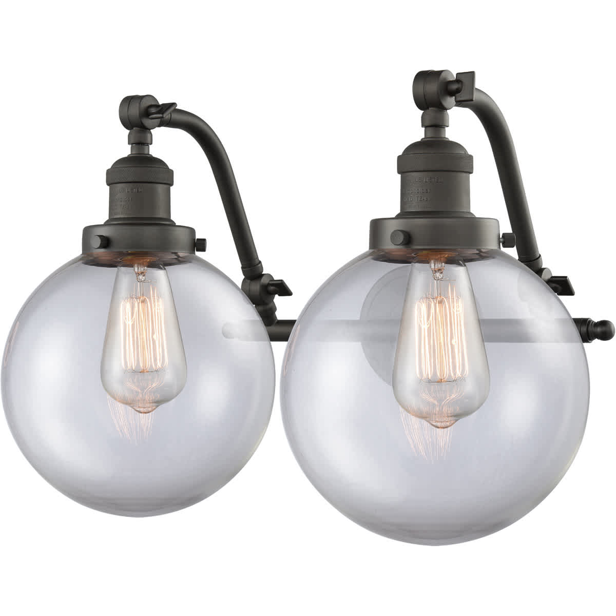 Innovations Lighting  515-2W-OB-G202-8-LED Franklin Restoration Large Beacon Bathroom Vanity Light