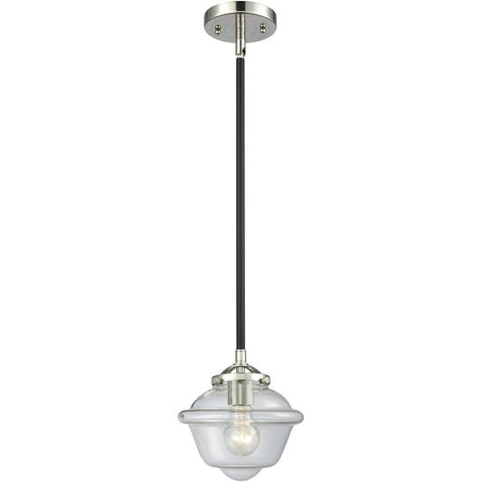 Innovations Lighting  284-1S-BPN-G532 Nouveau Oxford Mini Pendant Black Polished Nickel