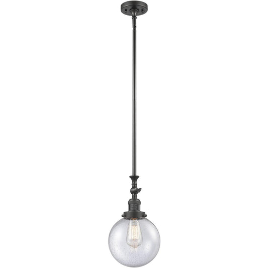 Innovations Lighting  206-OB-G204-8-LED Franklin Restoration Beacon Mini Pendant Oil Rubbed Bronze