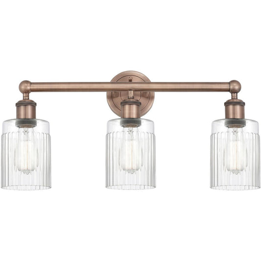 Innovations Lighting  616-3W-AC-G342 Hadley Bathroom Vanity Light Antique Copper