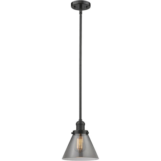 Innovations Lighting  201S-OB-G43-LED Franklin Restoration Cone Mini Pendant Oil Rubbed Bronze
